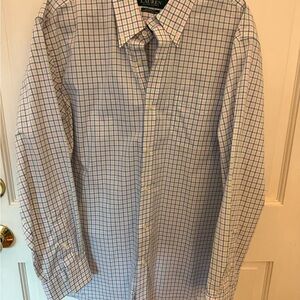 Ralph Lauren Men's Blue Pink and White Plaid Shirt